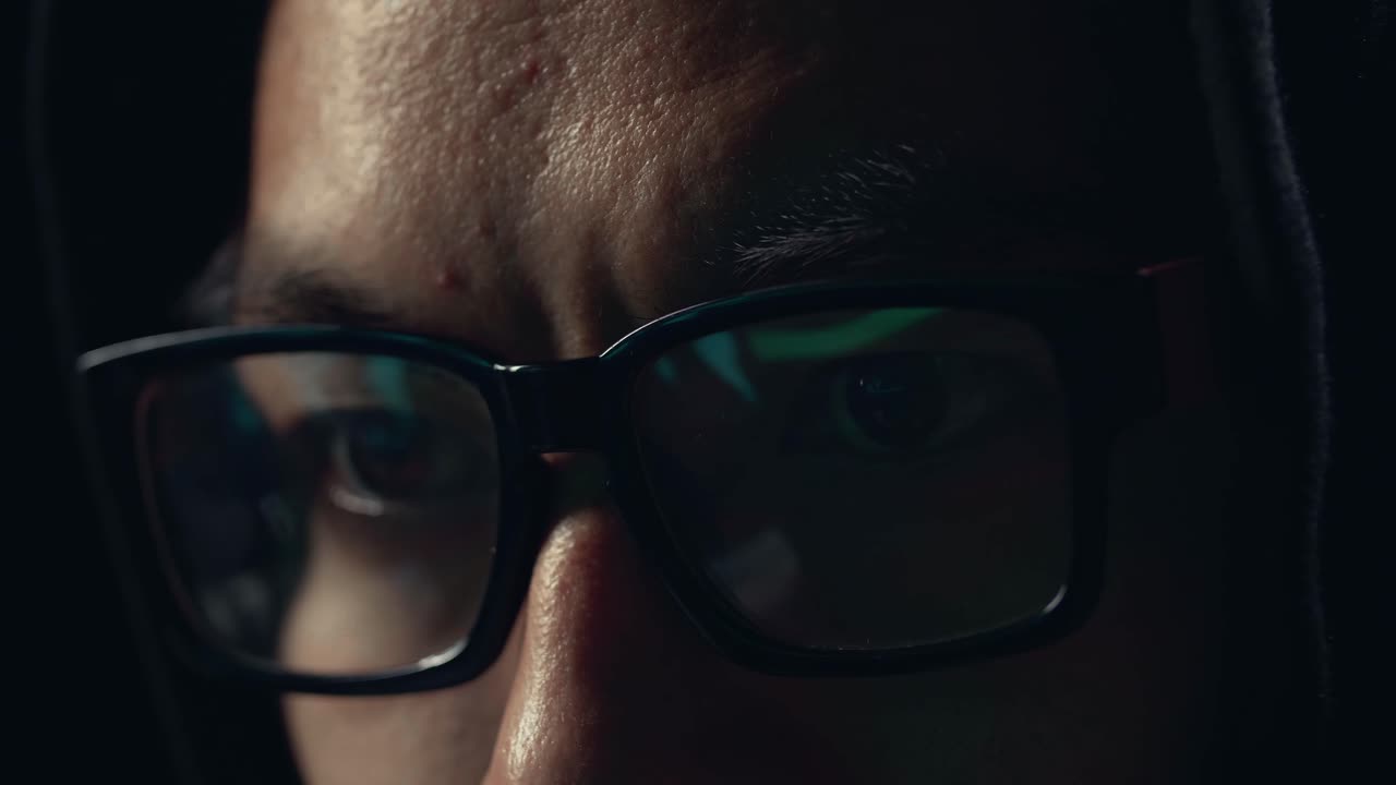 Close Up Eyes Hacker Hacking