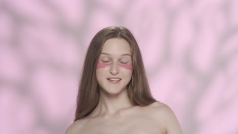 woman with eye masks