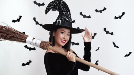 witch costume portrait