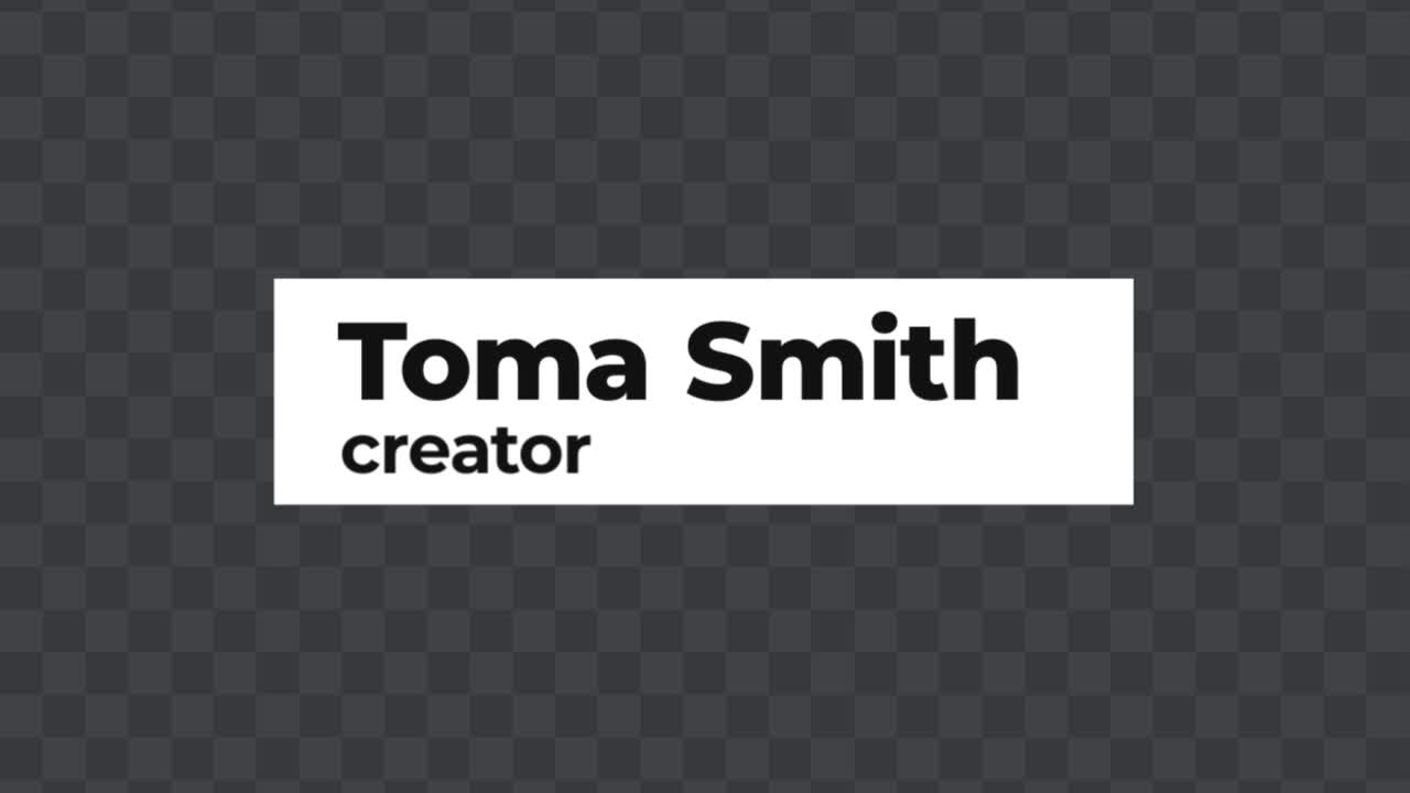 Minimal Lower Thirds Stroke 03 Adobe After Effects 2023 Resolution 3840×2160