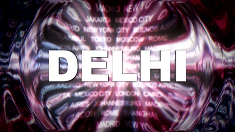 ciudades del mundo palabras clave explosión glitch animación, concepto de viaje, renderización, fondo, bucle