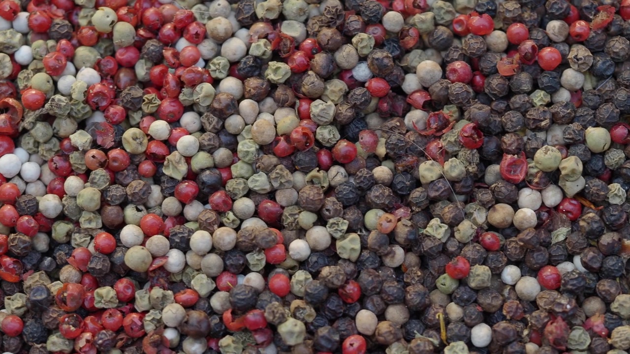 Close-up of Colorful Peppercorn Mix
