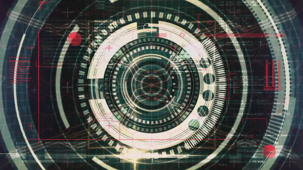 Animation of network of scopes with data processing