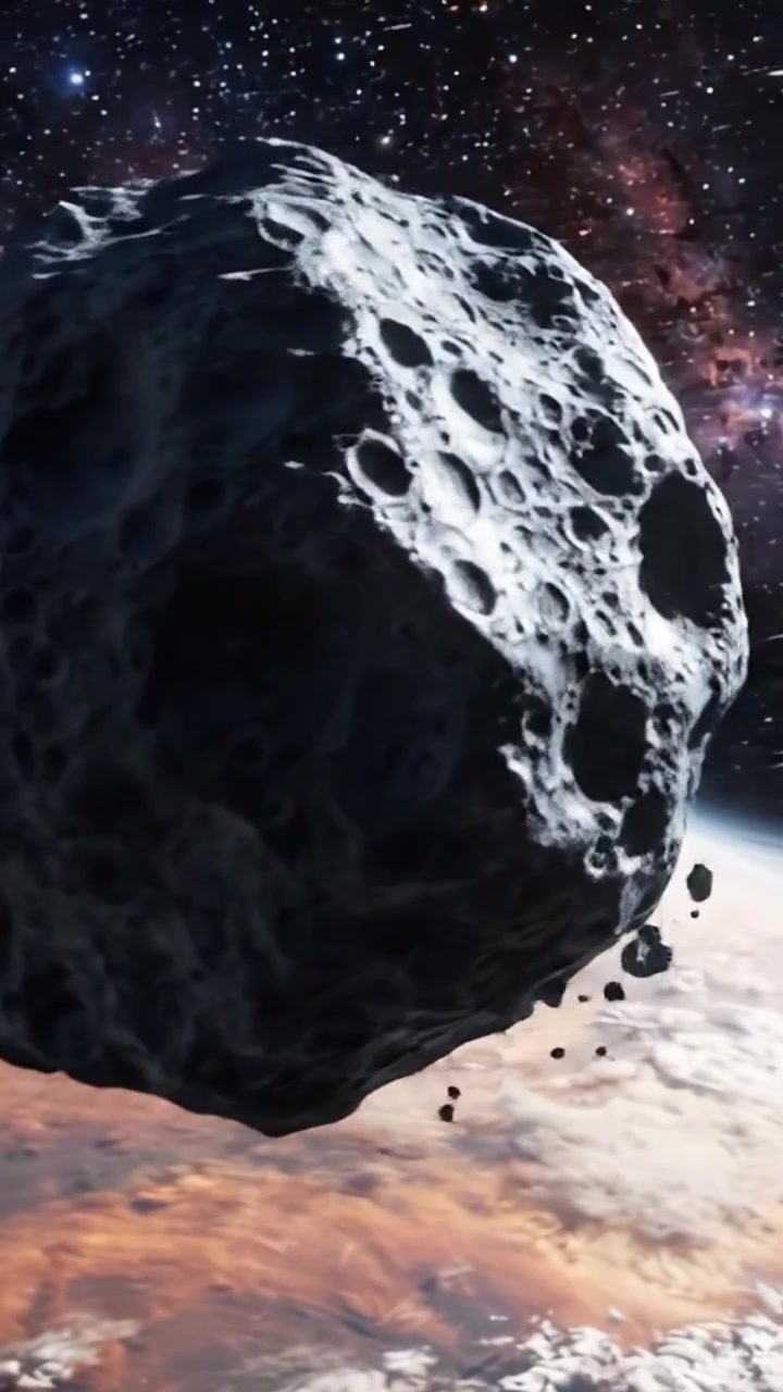 Esplorando la Frontiera Cosmica: Un Viaggio Visivo Mozzafiato Attraverso Campi di Asteroidi Vicino a un Pianeta Vibrante Circondato da Stelle e Meraviglie Celesti