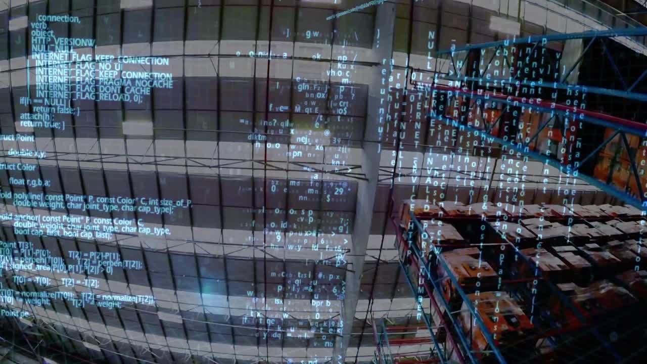 códigos de programas y un almacén