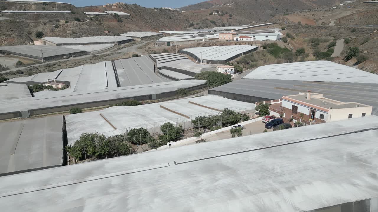 스페인 의 알메리아 에서 산업적 규모 로 재배 되고 있는 작물 들