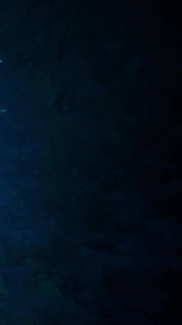 Reflejo en la superficie del agua de noche con un fondo oscuro que muestra tonos de azul