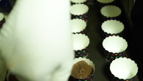 making homemade baked goods, chocolate cupcakes