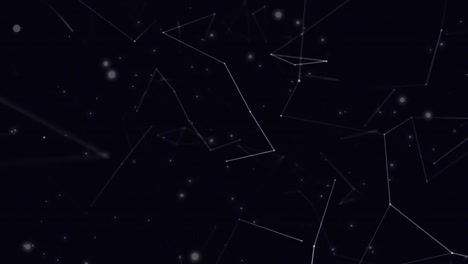 una red de conexiones contra un fondo negro