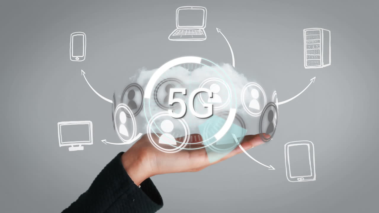 5g mostrado en un círculo