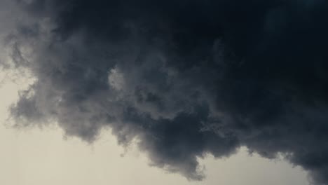 moody clouds move in formation as a storm cell passes above the town of sleepy hollow, ny (summer 2025)