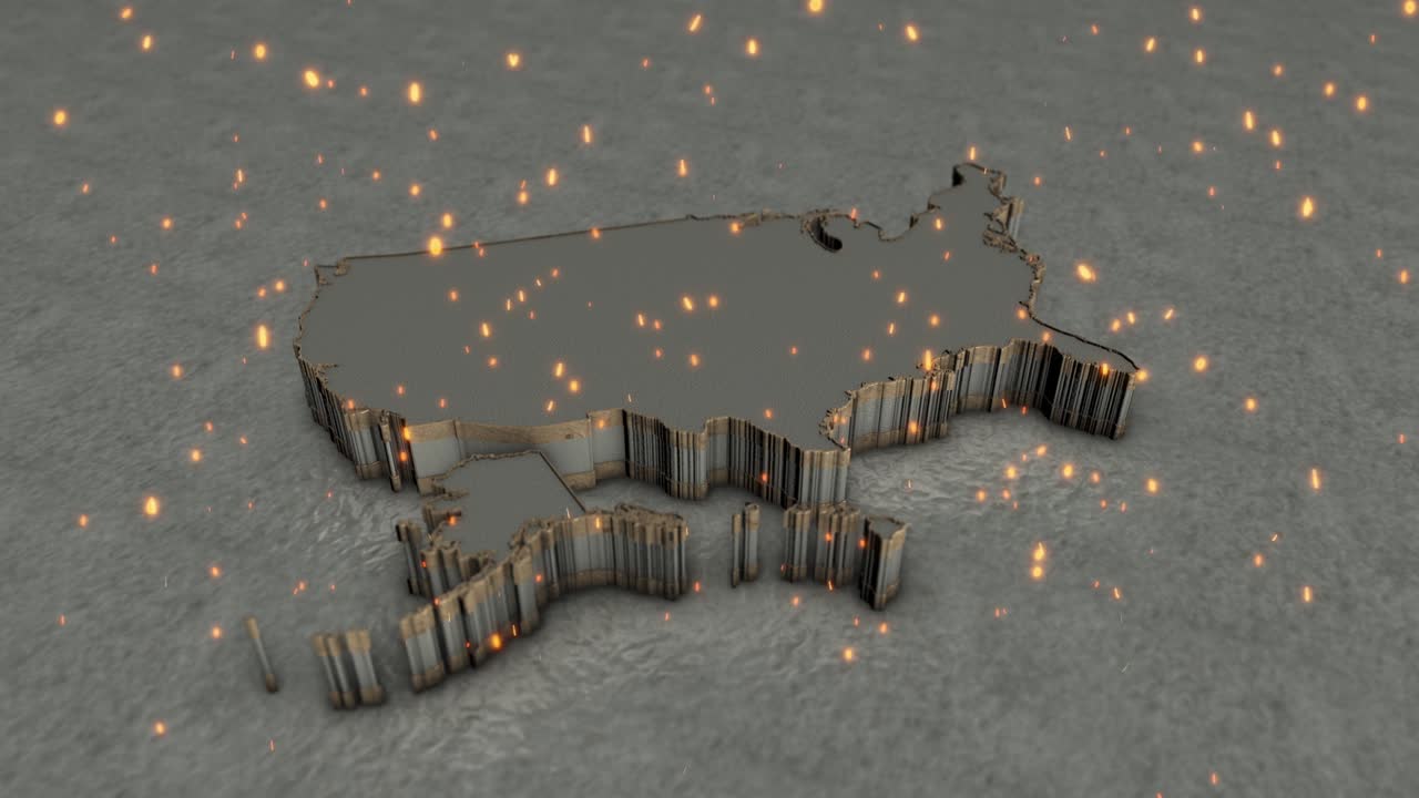 미국 지도 배경 4k