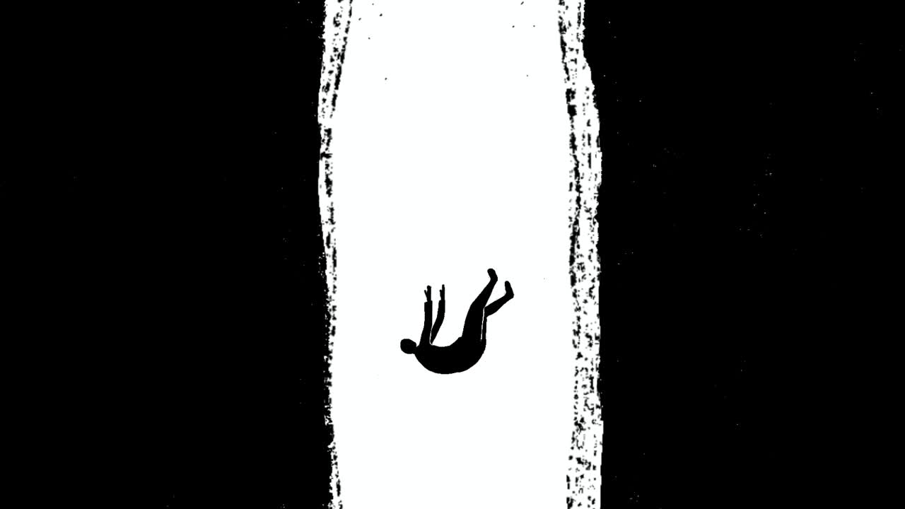 인피니티 터널 (infinity tunnel) 으로 가는 새벽, 부정적인 감정에 대한 2d 애니메이션