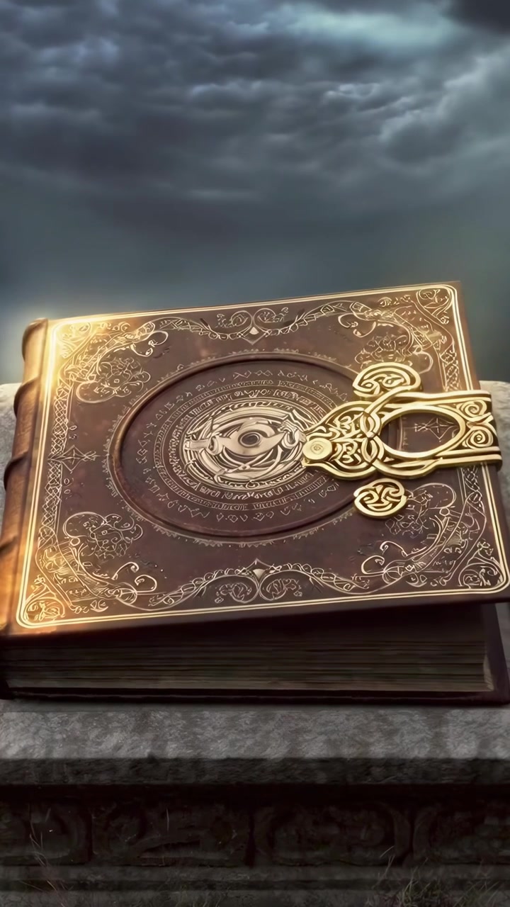 Ancient Magic Book Opens and Emits a Powerful Light Beam