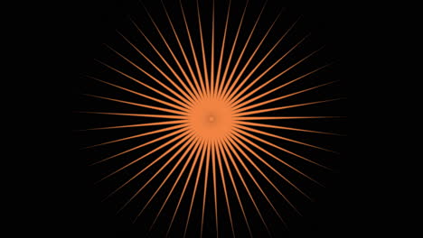 abstract neon orange lines on black gradient