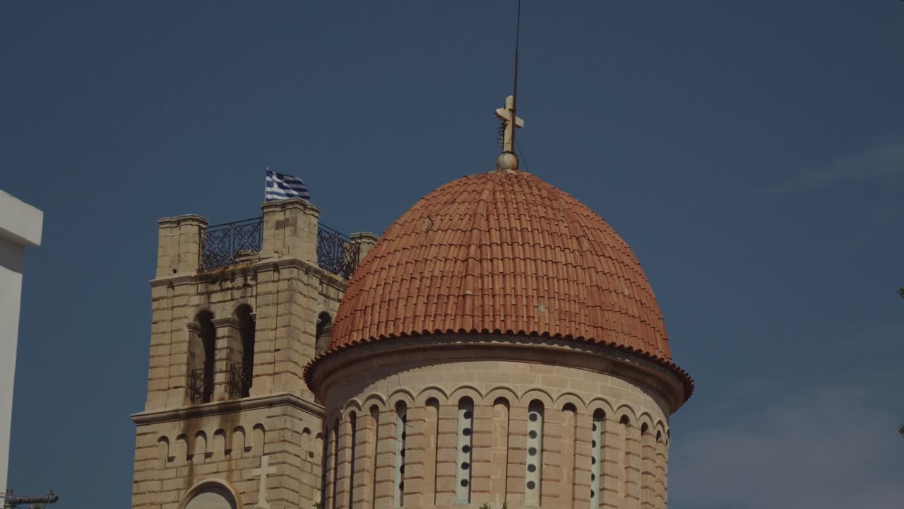 Greek Orthodox Church Dome and Tower