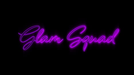 emerging purple glam squad neon billboard 4k