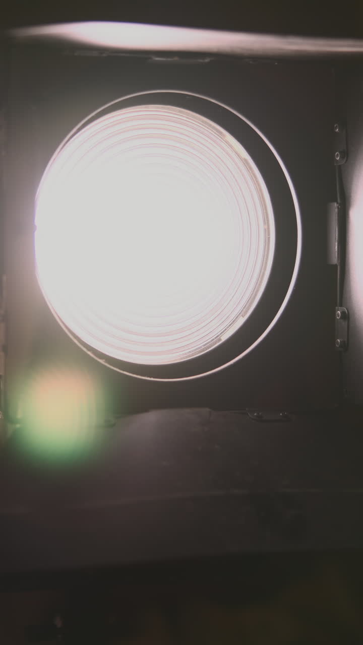 Studio Light Turning On and Off with Barn Doors Adjustment
