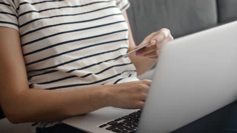 side view of man working at home