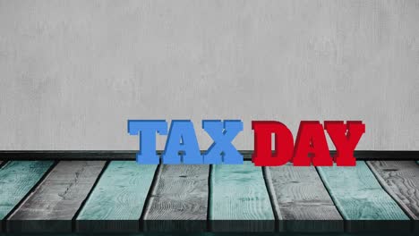 Animation-of-tax-day-text-over-gray-background