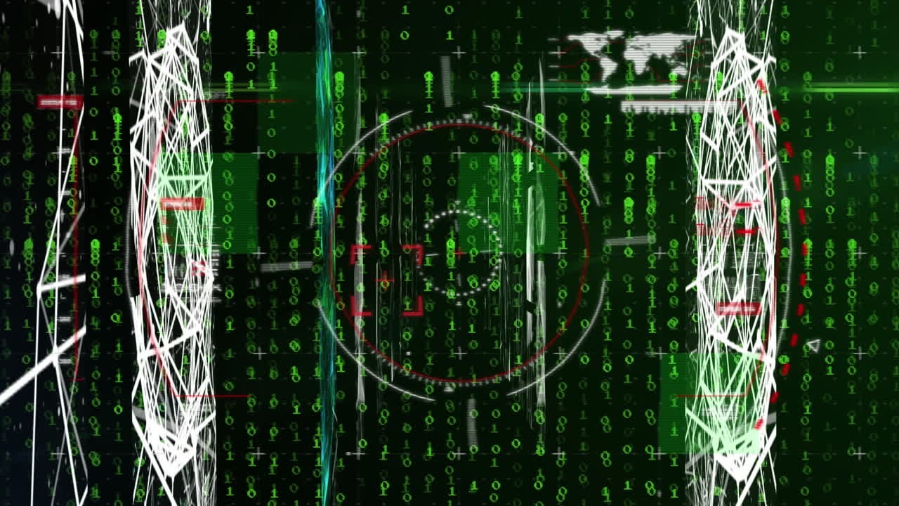 Animation of online binary coding and data processing
