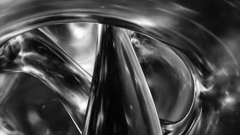 abstract metallic shapes