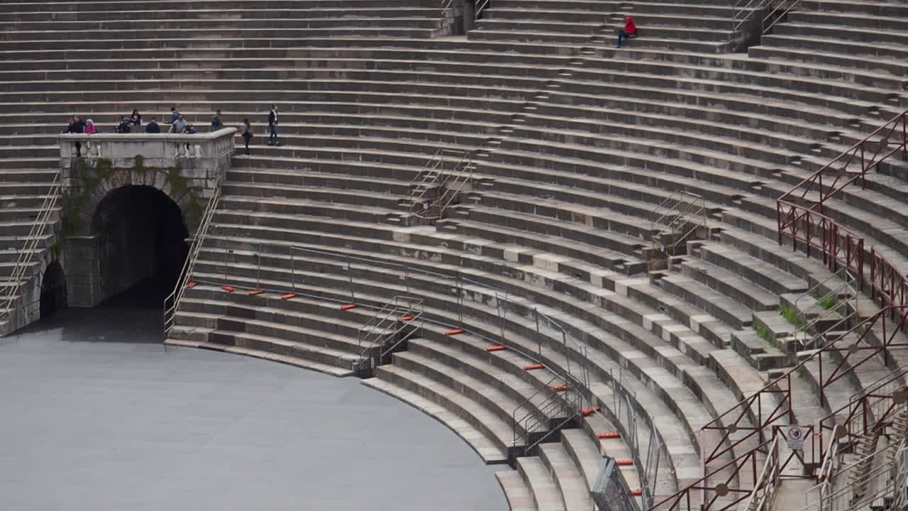 footage of the Verona Arena in Verona, Veneto, Italy