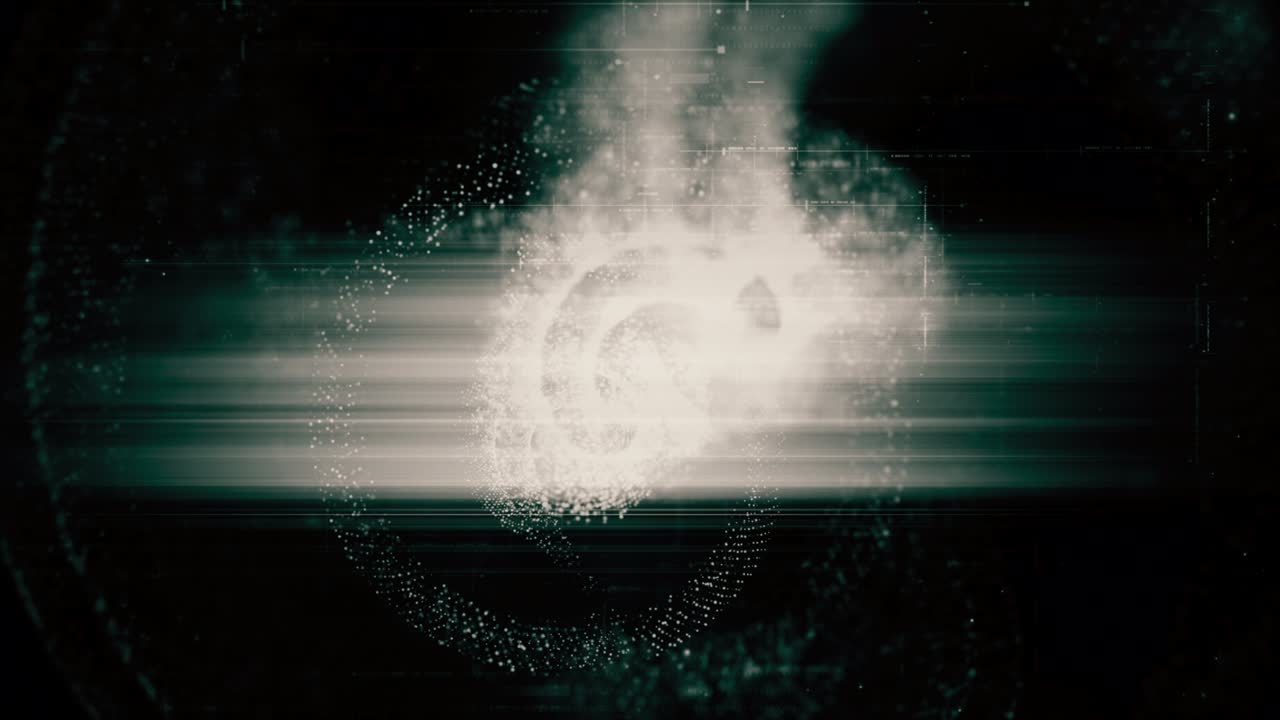 simulación de datos de matriz futurista