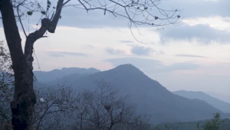 view of mountains surrounding mumbai city, india.