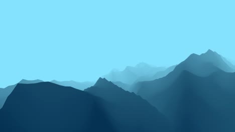 misty mountain range