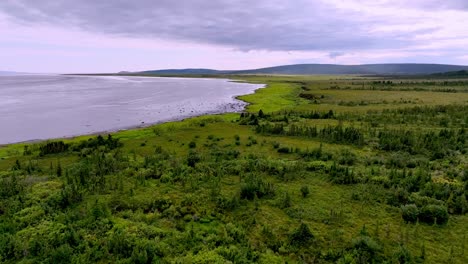 koyuk inlet at koyuk alaska aerial