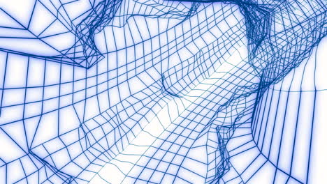 abstract 3d wireframe structure