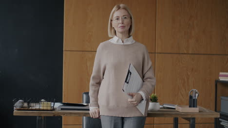 woman in office setting