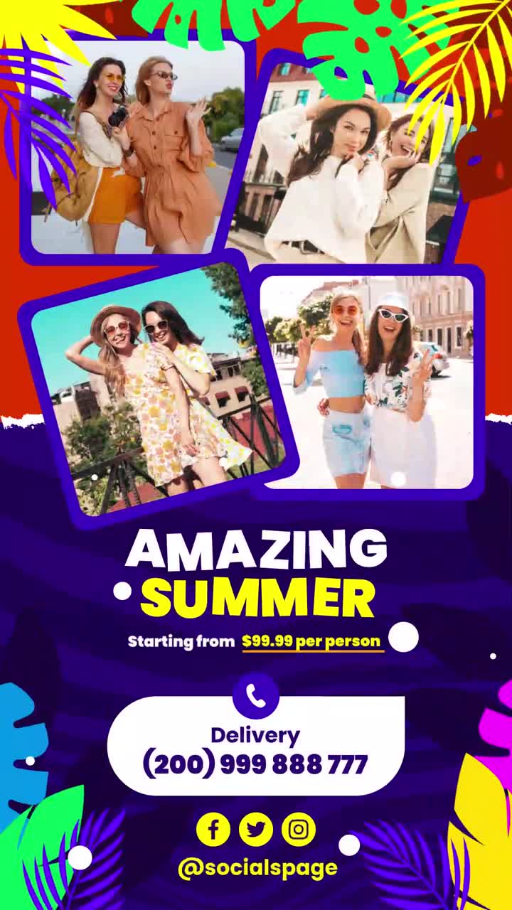 Young Women Enjoying Summer Vacation and Friendship