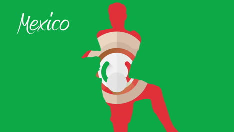 animación de la copa del mundo de méxico 2014 con jugador