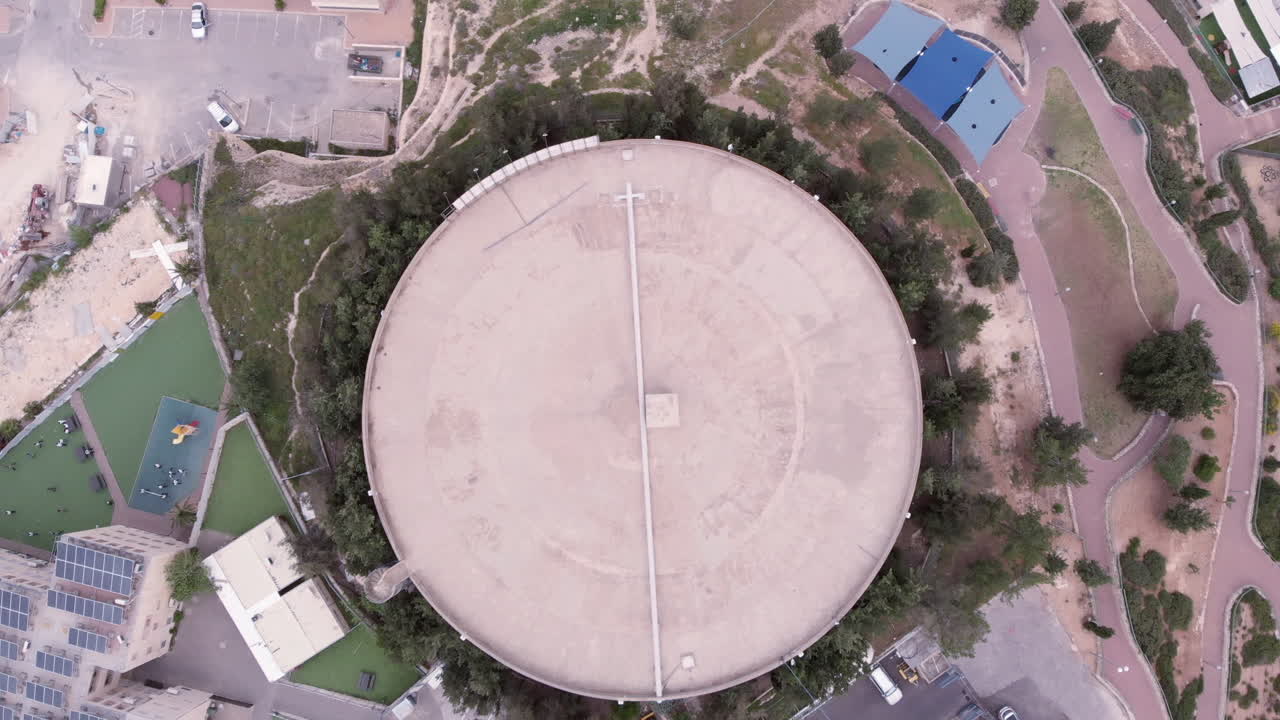 Large Water tank Aerial view