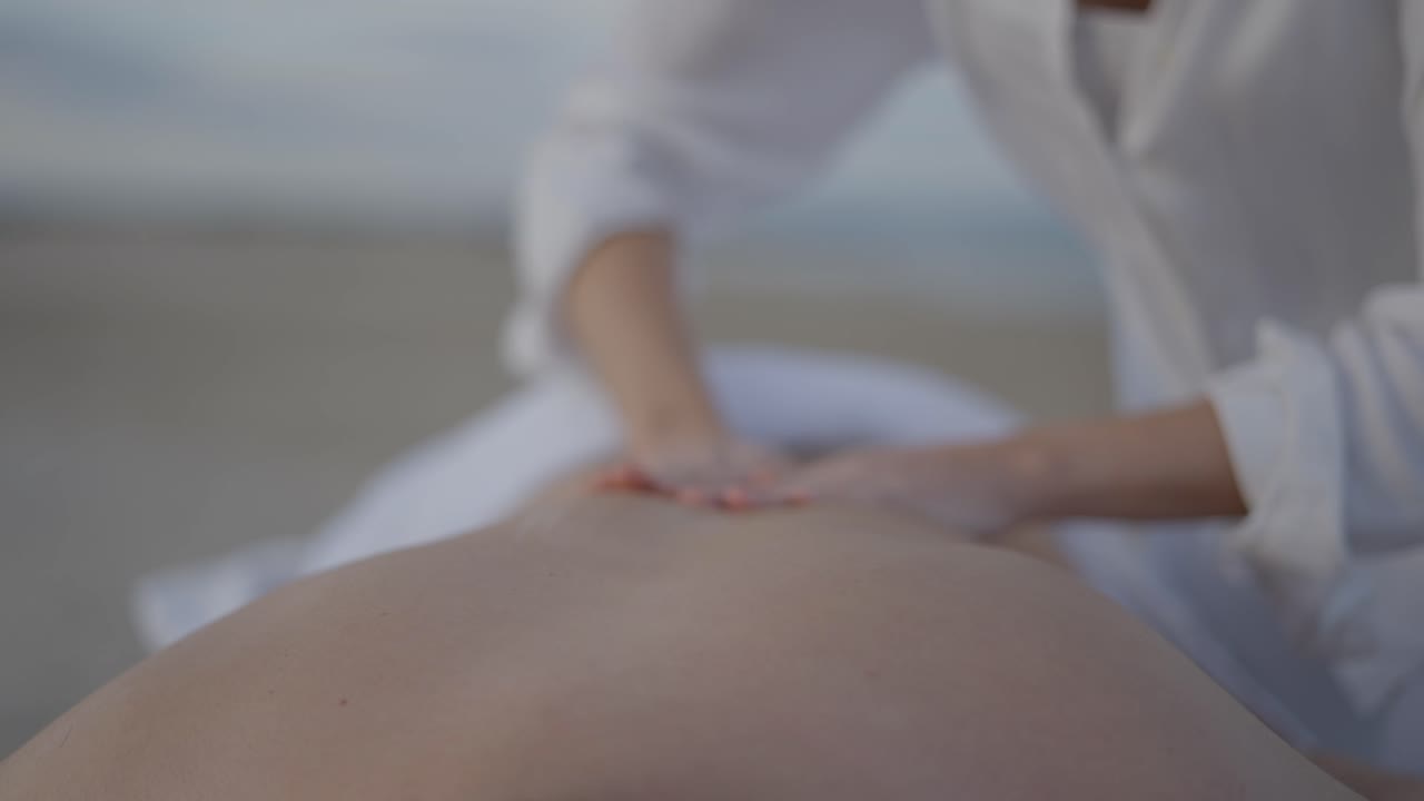 등 마사지 세션