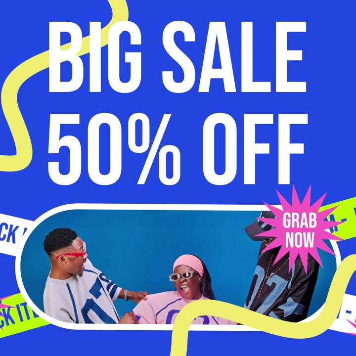 Unggahan Media Sosial Promosi Diskon Besar