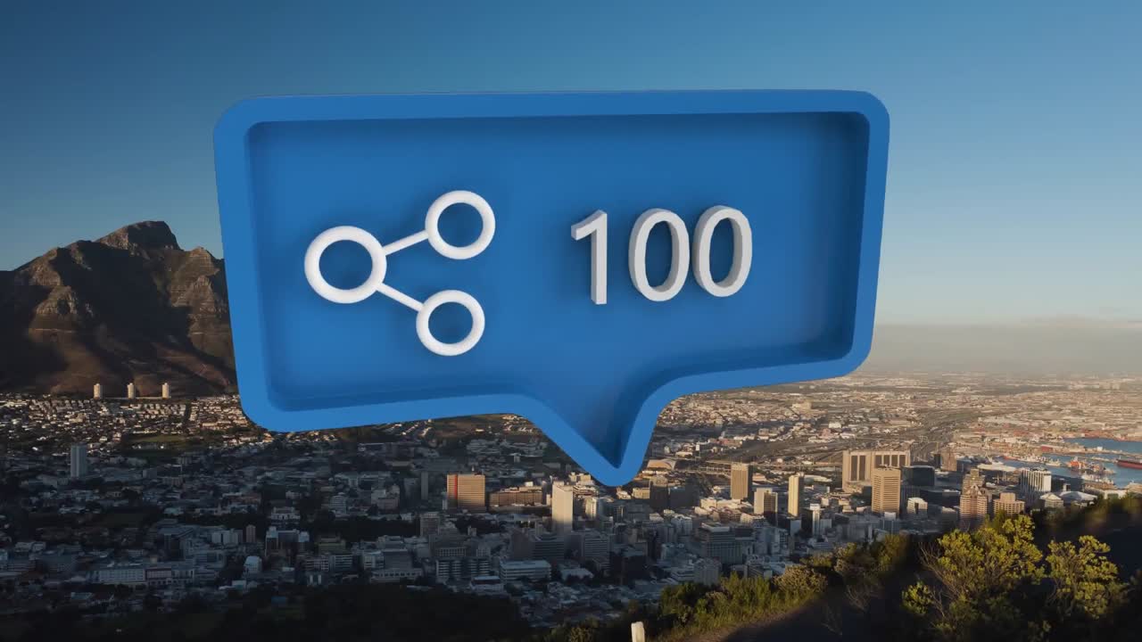 пузырь речи над ландшафтом