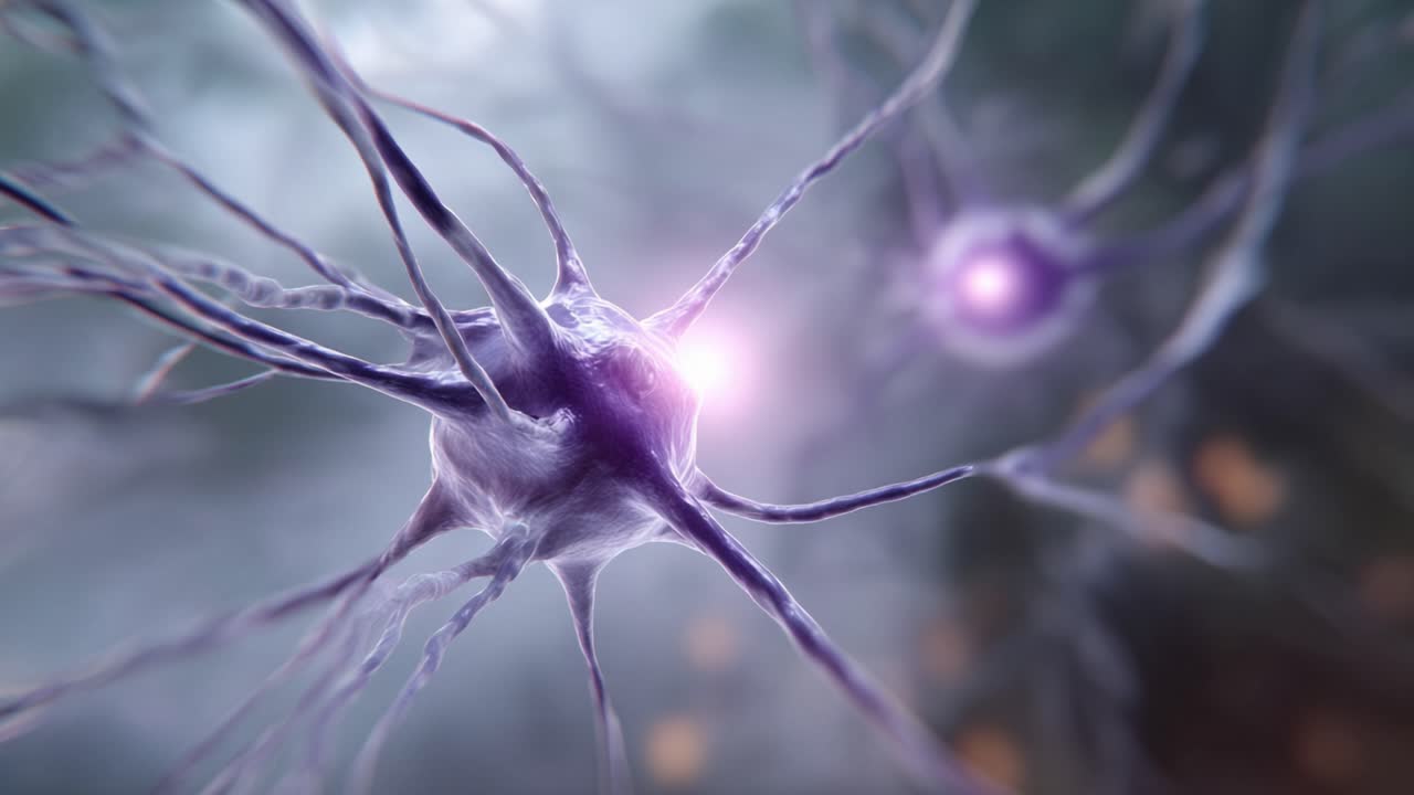 Exploring Neuronal Activity: Dynamic Visuals of Neurons in a High-Detailed Rendering, Capturing the Intricate Interactions of Neural Networks and Electrical Signals