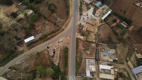 drone view of the rural kenya