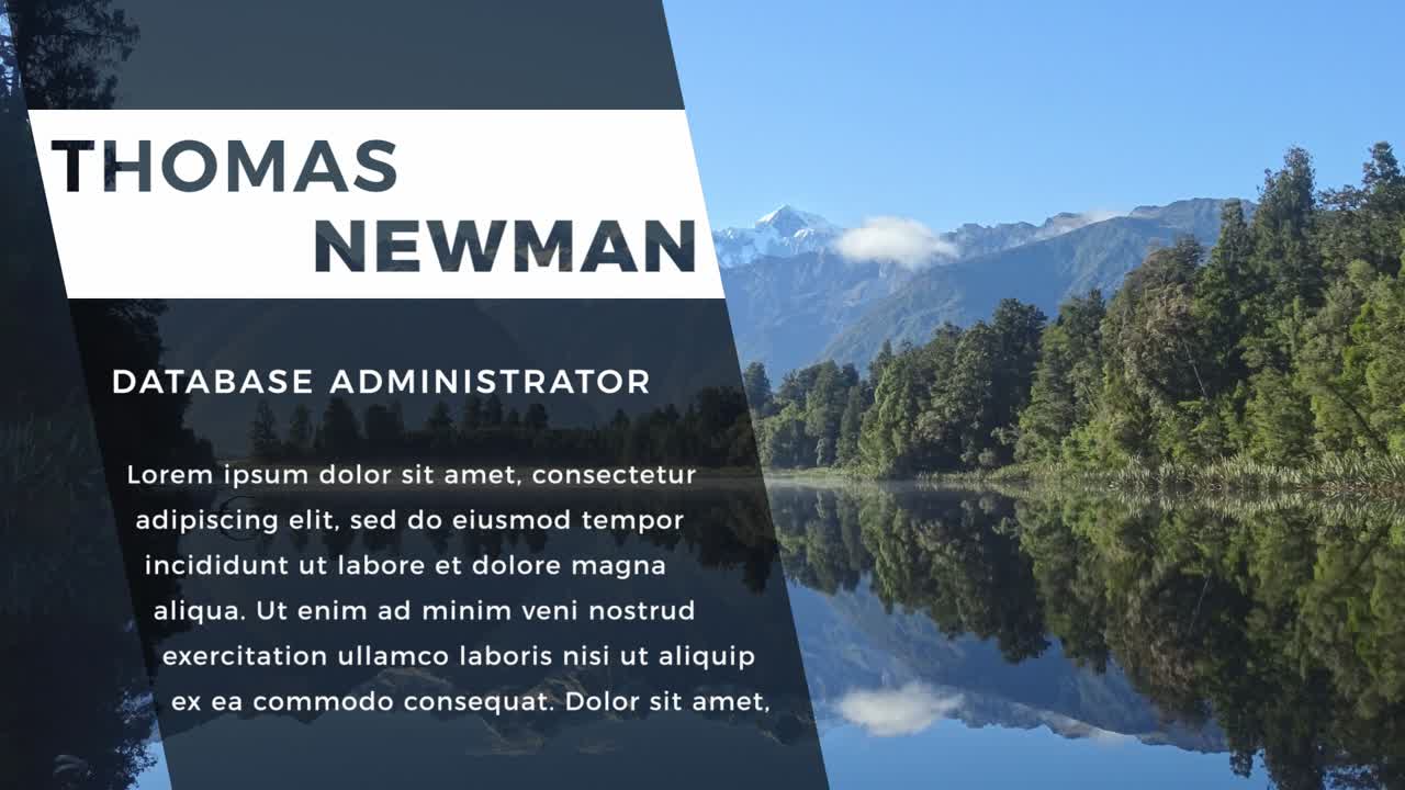 평온한 산 호수 풍경