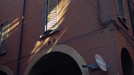 sunlight on a historic italian building