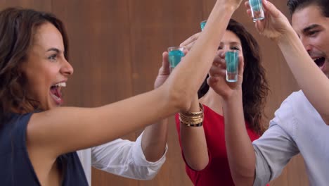 grupo de amigos bebiendo tragos