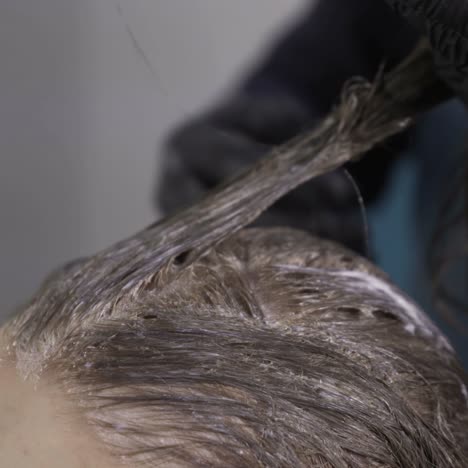 proceso de creación de estilo de cabello