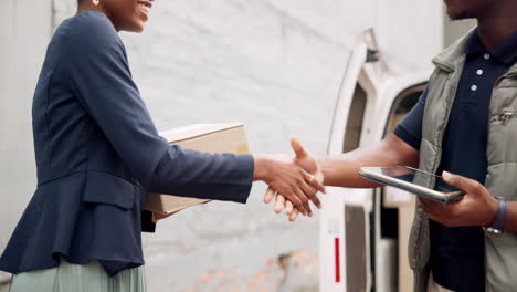 delivery service with people and packages