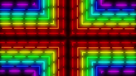 neon line illumination animation motion graphics