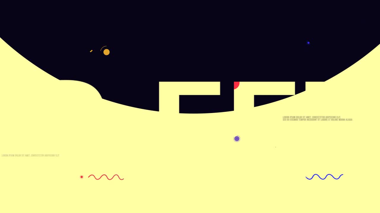 Abstract Graphic Design with Bold Colors and Typography