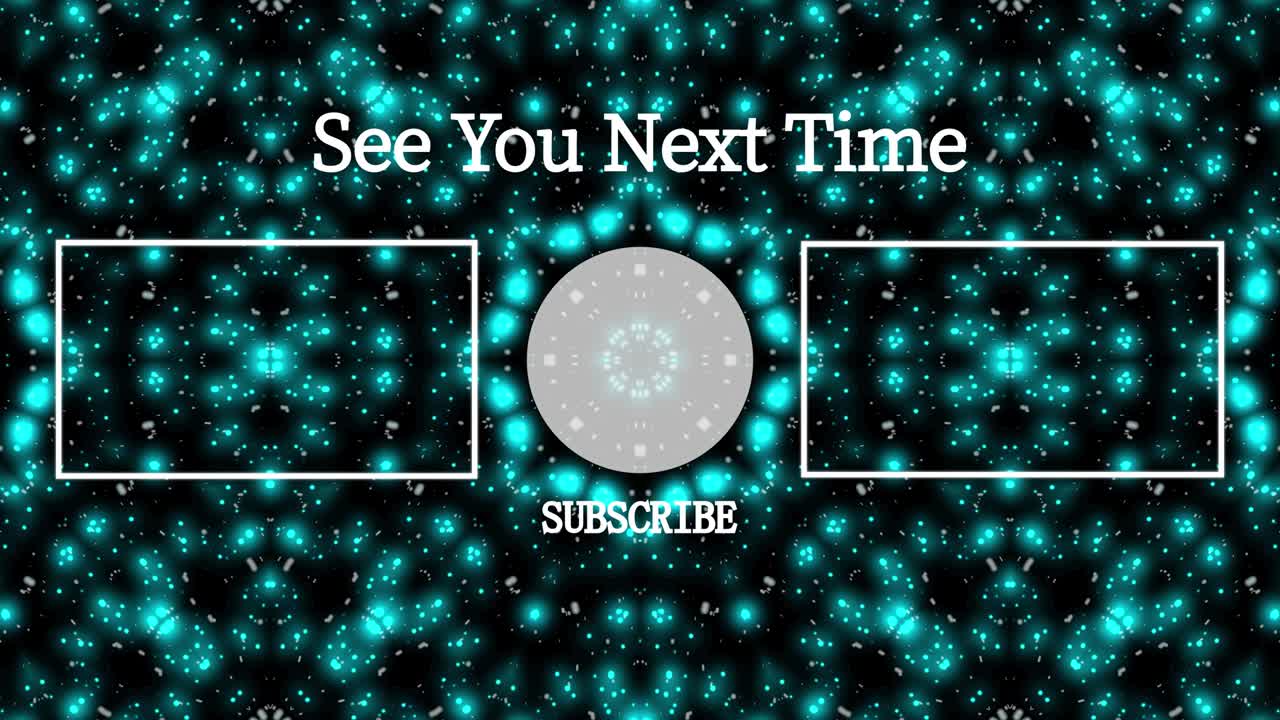 입자 반이는 칼레도스코프 엔드 카드 엔딩 스크린 모션 그래픽