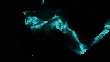 un relámpago azul vibrante energiza la oscuridad